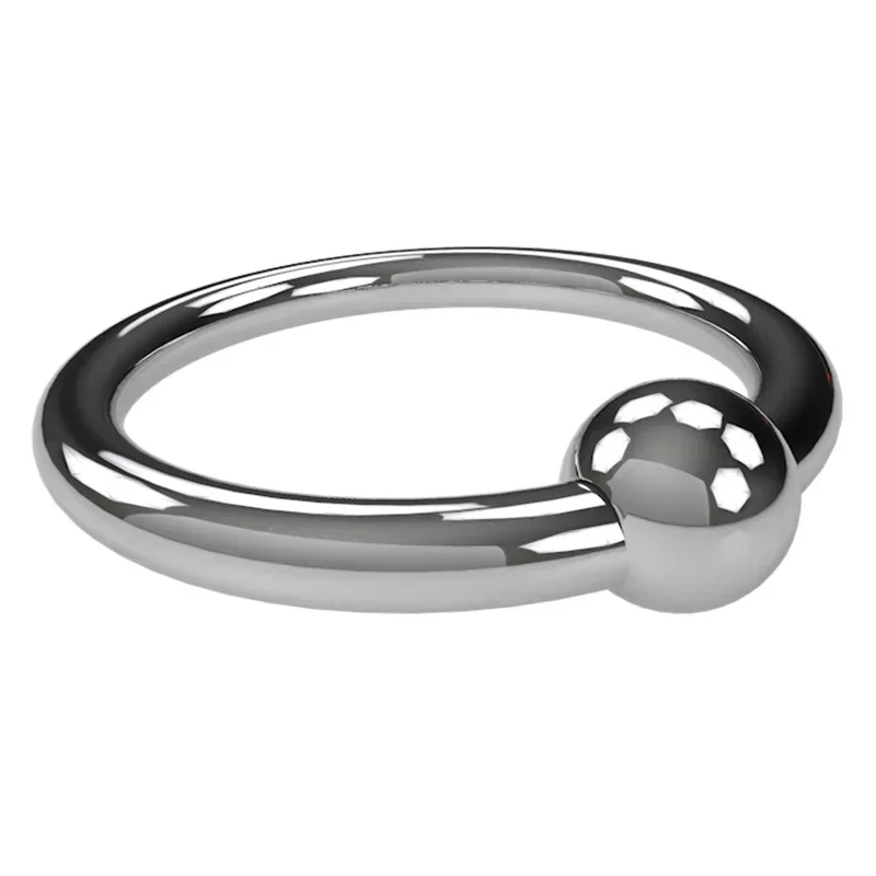 SexyToy Metal ColorRound Cockring Male Chastity Device StainlessSteel Penis Plug Dick  Ring Bondage Belt Customizable Delay loop view 4