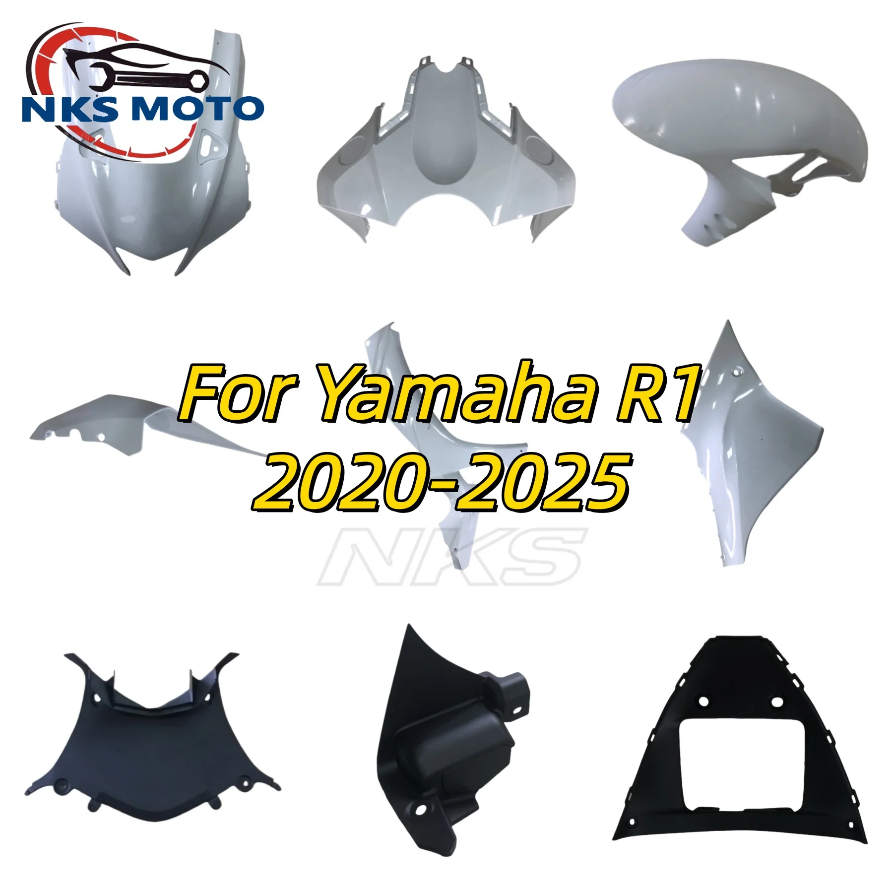 

For YAMAHA YZF-R1 R1 R1M 2020-2025 Carbon Painted Accessories Winglets Parts Fairing Fenders Panels Cover Kits