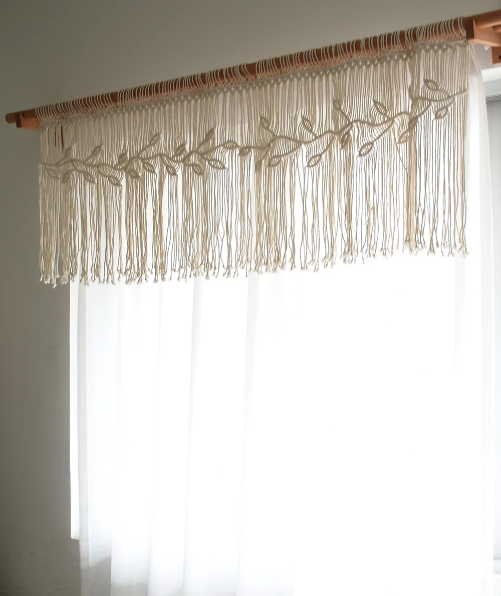 New arrival bohemian macrame handmade  home/coffee shop/restant curtain for window  decoration