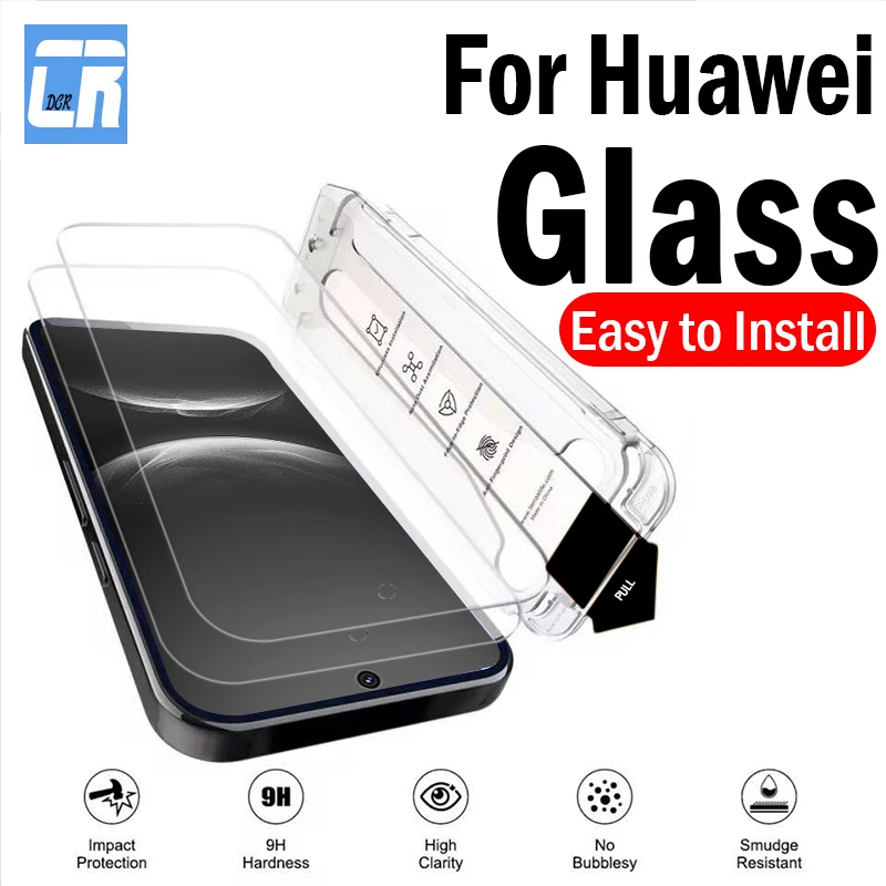 

1-2 шт., автоматическая установка, без пыли, защитная пленка для экрана для Huawei Nova 14 13 12 11 10 9 SE 14i 13i 12i 11i Y91 Y90 закаленное стекло