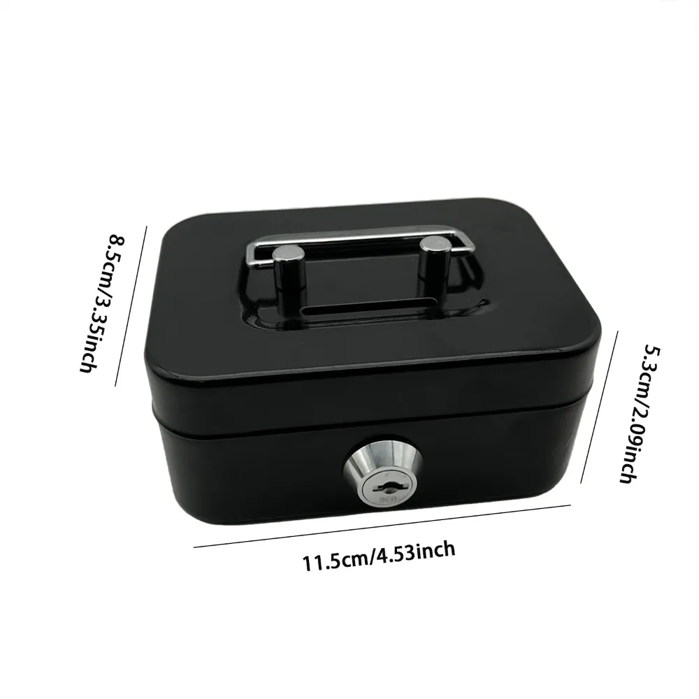 New Creative Portable Piggy Bank Storage Box Small Size with Key Storage Box Coin Box with Lock Piggy Bank Safety Storage Box