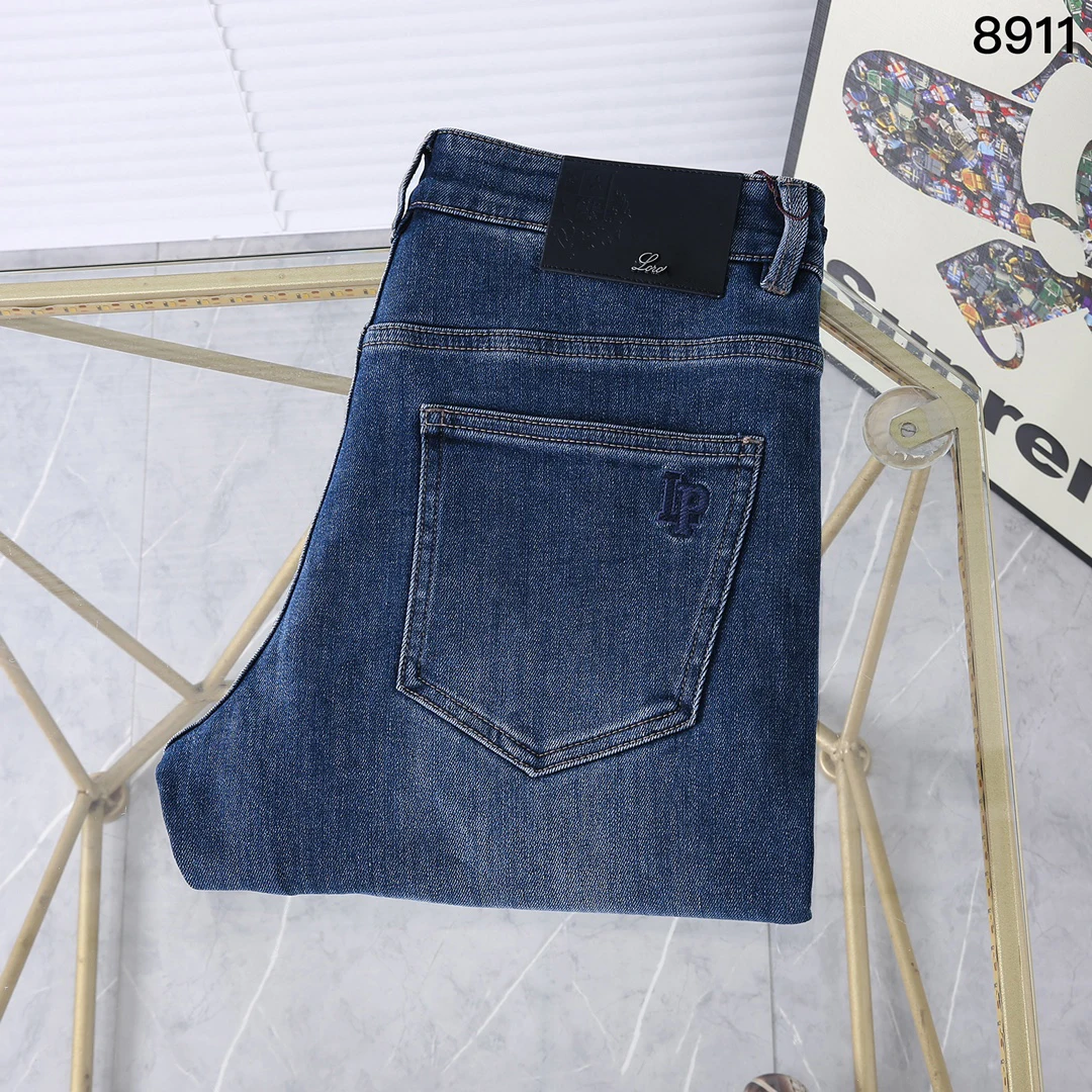 

BLLIYOSS Jeans Thick Cotton Men 2024 Autumn Winter New comfortable casual elastic High Quality 29-42 Straight long pants