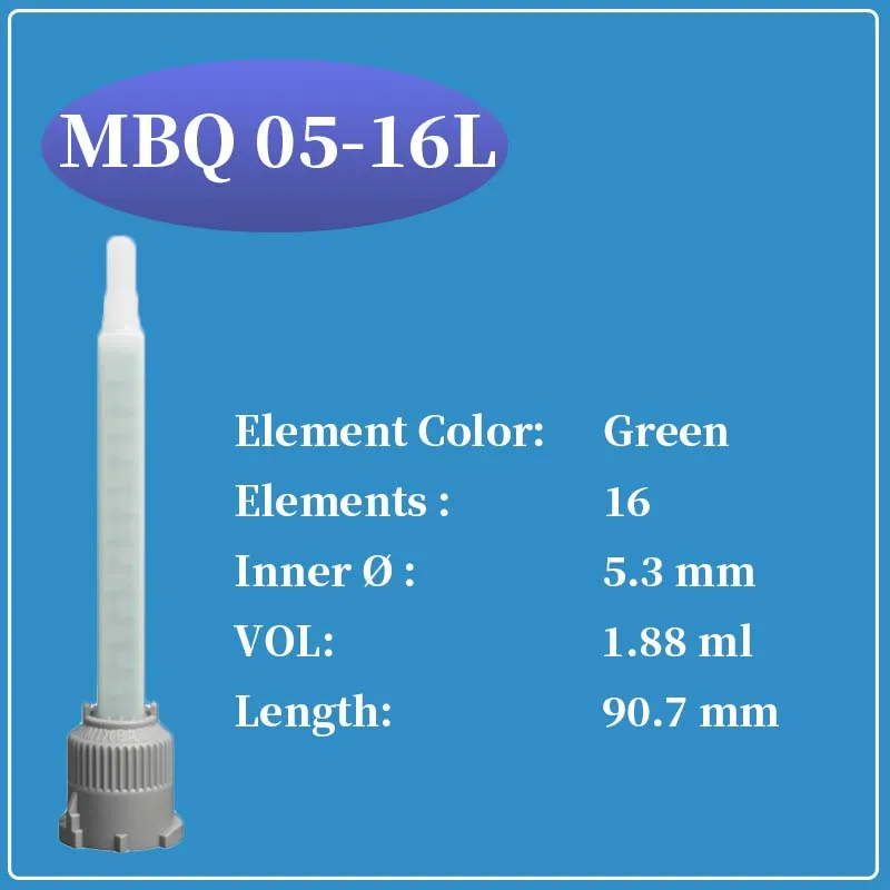 

Двухкомпонентный статический миксер SULZER MIXPAC MBQ 05-16L 100 шт.