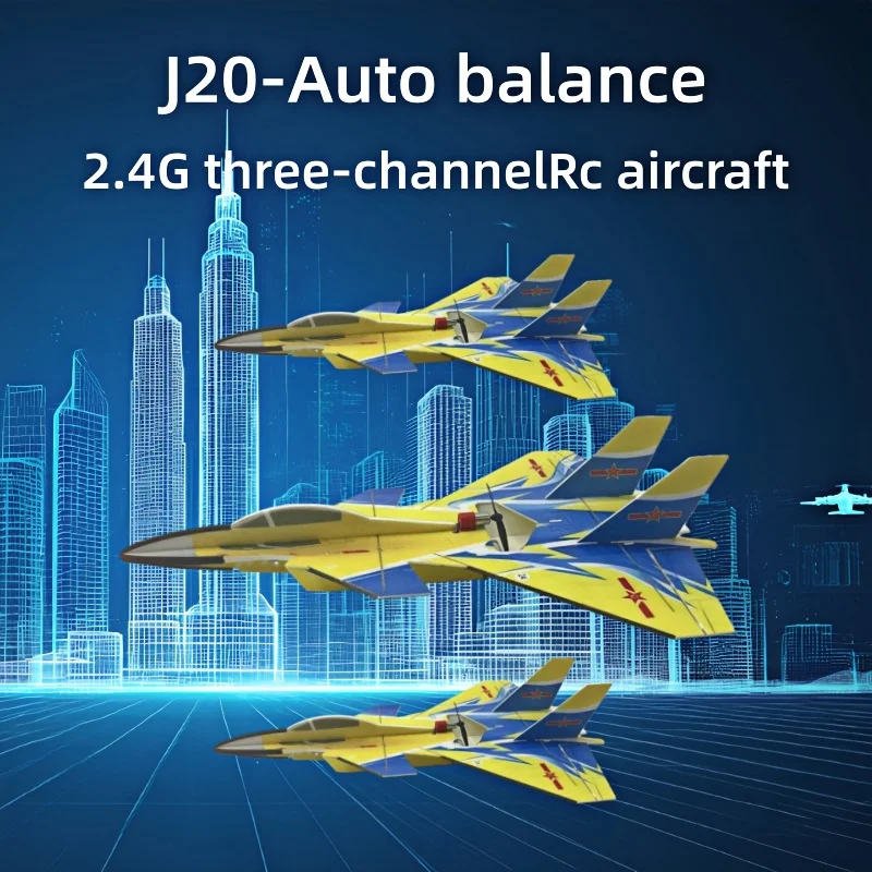 2.4G 3 Channel EPP Foam RC Fighter Plane Auto Balance Radio Controlled Fixed Wing Aircraft Model Hobby Toy