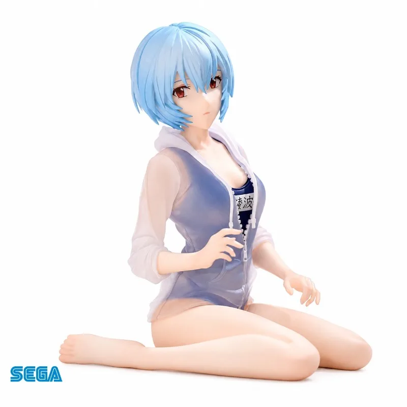 In Stock 100% Original Yumemirize Evangelion Rei Ayanami Hoodie Sitting Ver Anime Figure Collectible Desk Decor Gift for Fans