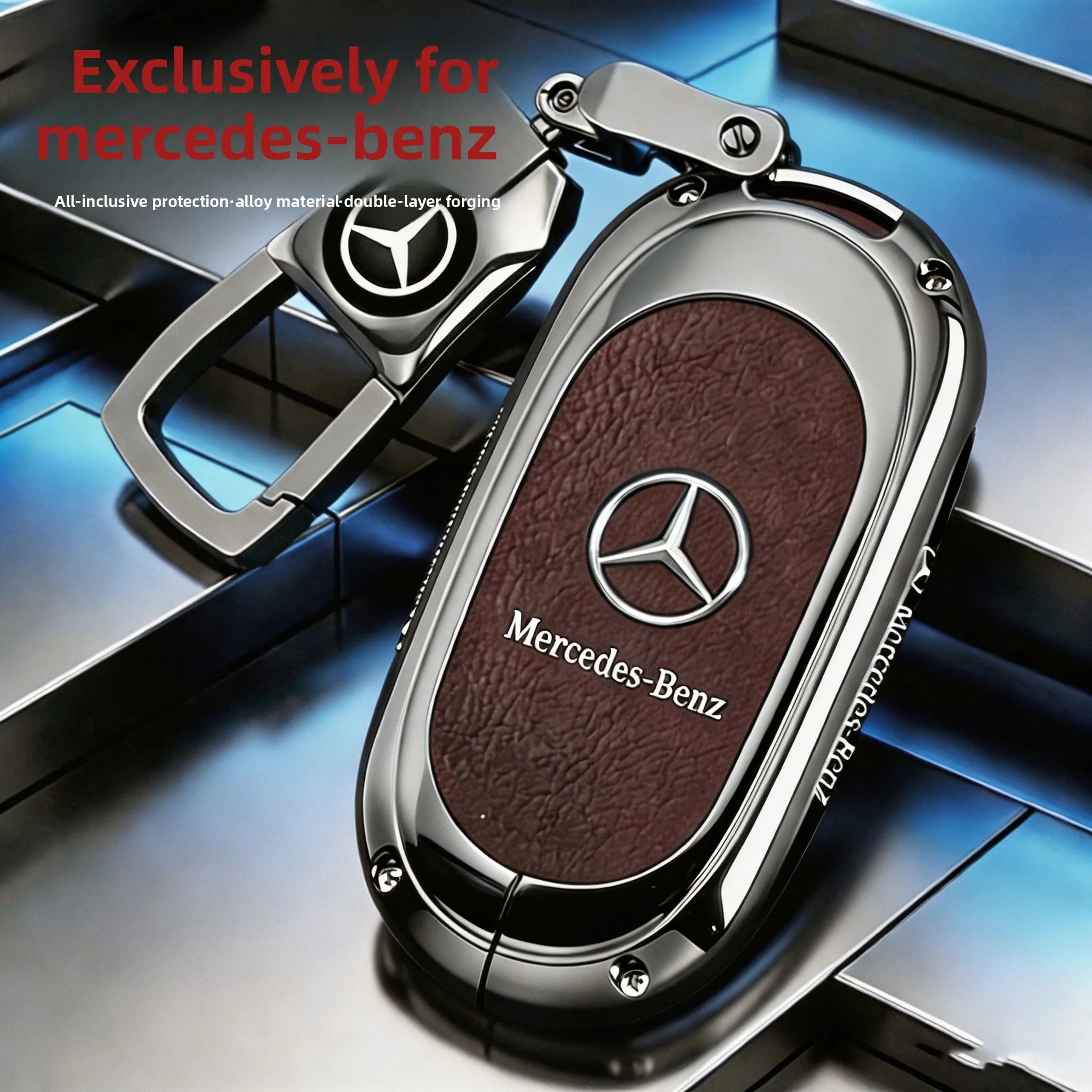 Mercedes Benz Keycase E300L Car C260L Metal GLC300L Shell A200L Buckle GLE350 Luxury GLB220