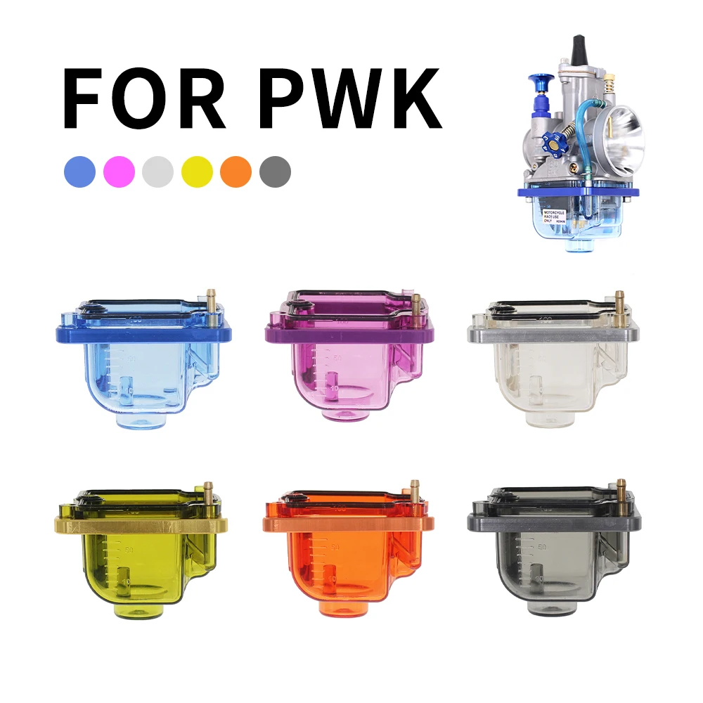 GT RACING Carburateur Clear Float Kom Carb Clear Bottom Transparant Float Bowl Olie Cup Voor Pwk 21 24 26 28 30 32 34Mm Meerdere Kleuren