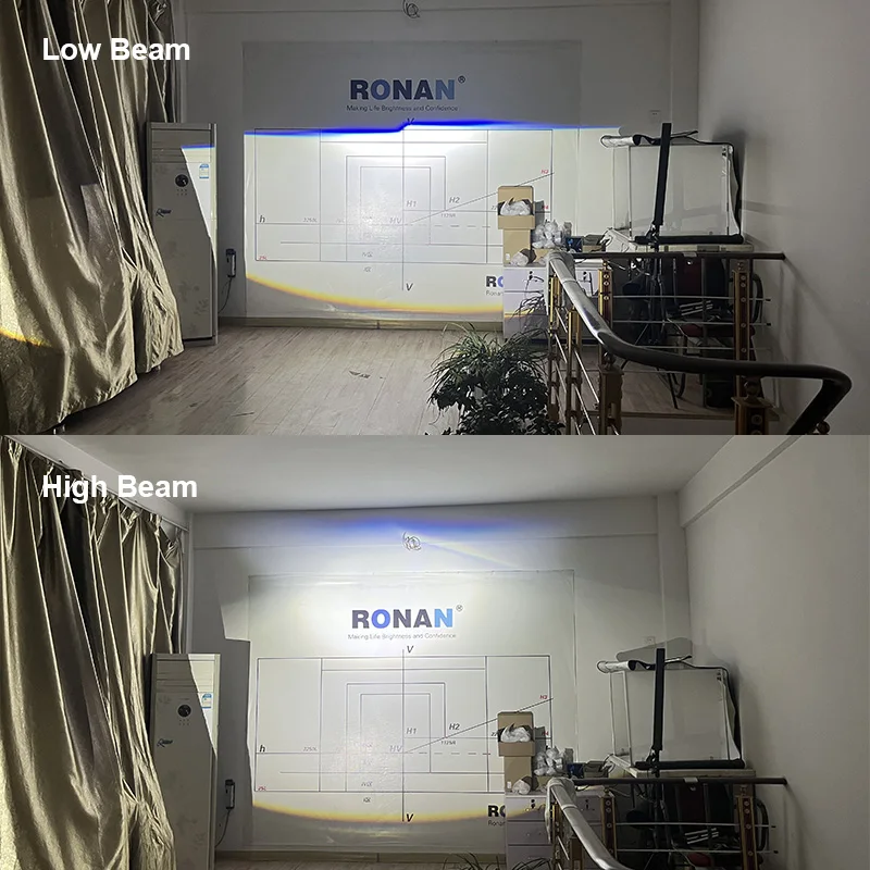 RONAN 2.0inch Mini Bi-Led Projector Retrofit Lenses Car Headlight 5500K for H1 H4 H7 9005 9006 Motorcycle Light view 6