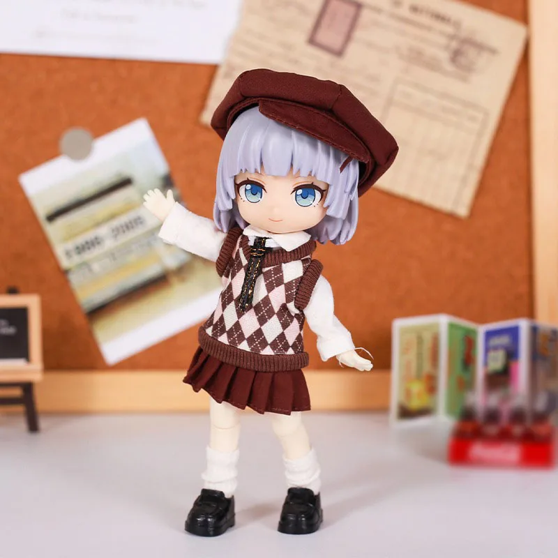 OB11 Babykleidung Dinosaurier Squad Hoodie Molly Puppenkleidung 1/12 Bjd GSC schlichter Körper UFDOLL Puppenkleidung Puppenzubehör