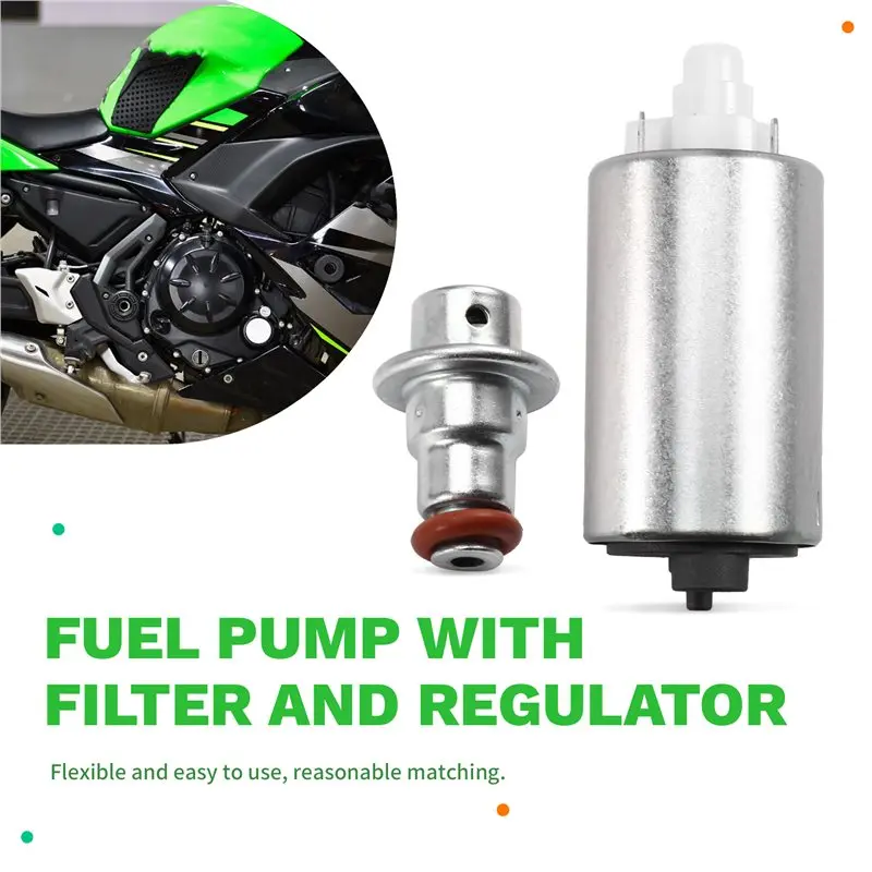 A33K-Fuel Injection System For Kawasaki Ninja 650 EX650 2012-2021 Fuel Pump W/Filter& Regulator 49040-0706 49040-0754