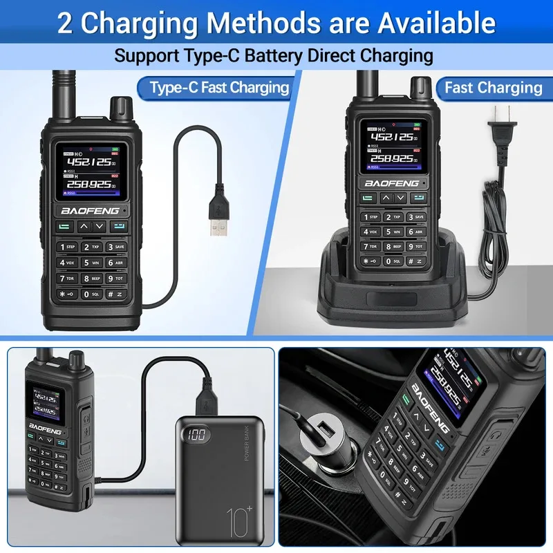 Baofeng UV 17 Pro GPS Air Band Sześć Pasm Walkie Talkie Bezprzewodowe Kopiowanie Częstotliwości Daleki Zasięg UV 5R UV K5 Radiotelefon Dwukierunkowy do Polowania