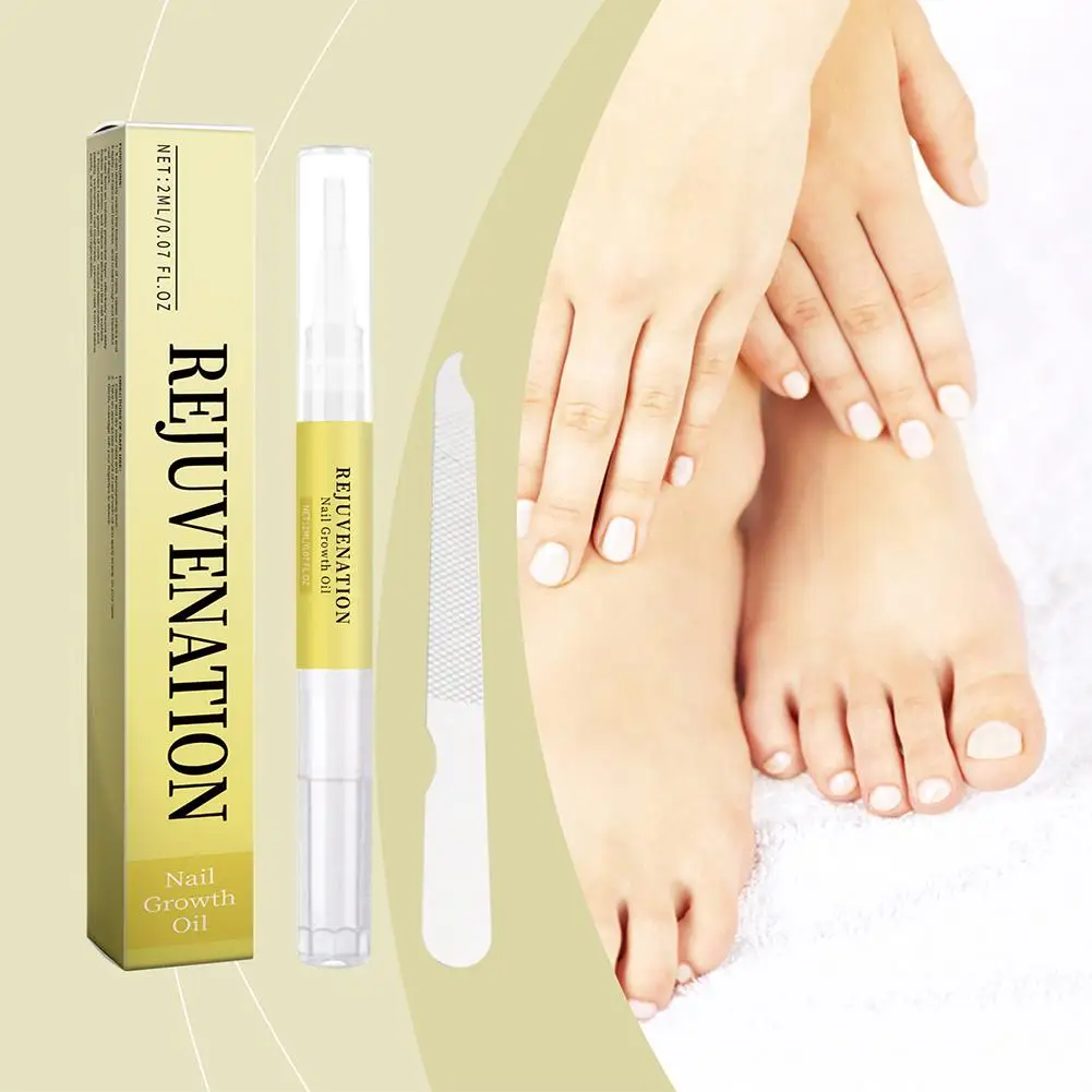 Loción reparadora de uñas con lima de uñas, crema protectora para pies, productos de reparación de aceite y reparación fuerte, cuidado de uñas suave Na R2X9, 2ml