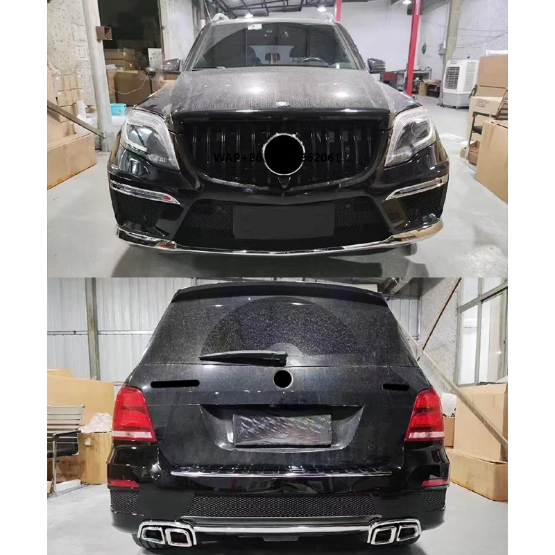 X204 2016 مجموعة محيطية GLK63 مطورة مظهر المصدات الأمامية والخلفية مناسبة لفئة Bz GLK
