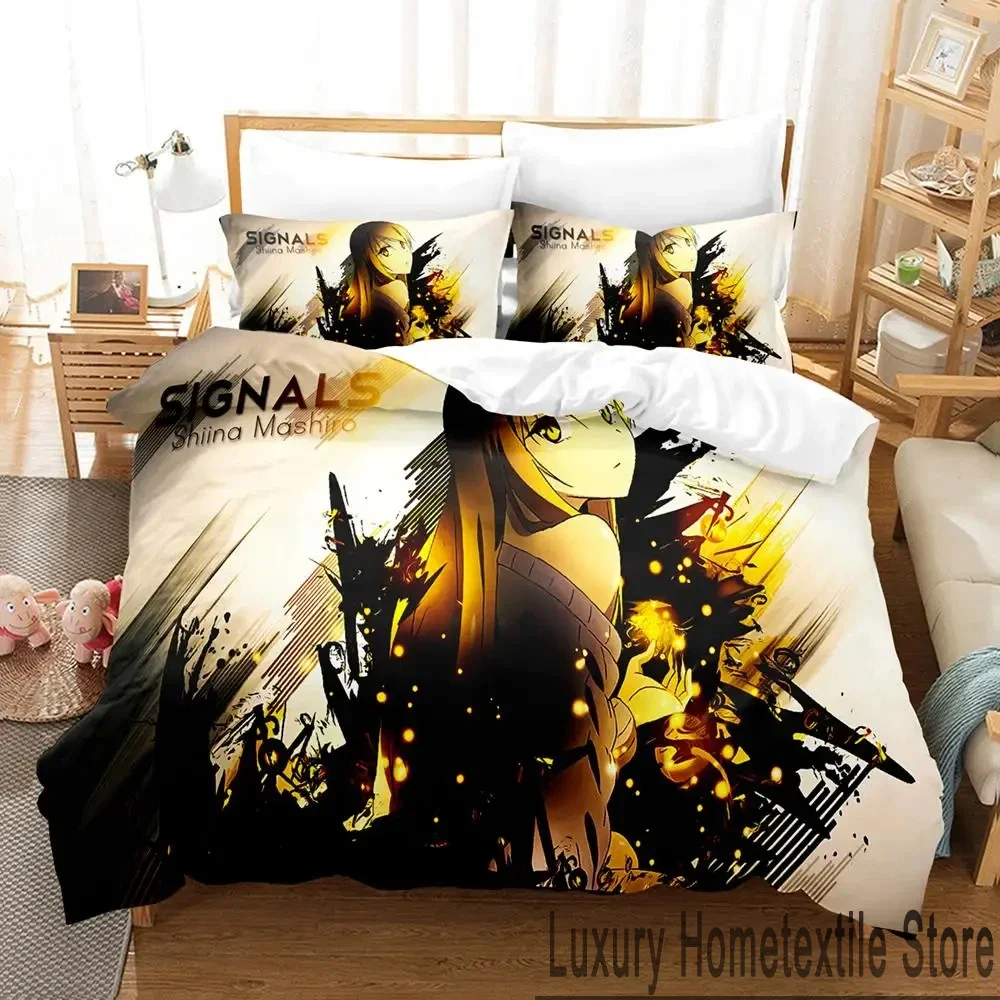 Anime The Pet Girl of Sakurasou Mashiro Shiina Bedding Set Boys Girls Twin Queen King Size Duvet Cover Pillowcase Bed boys Adult