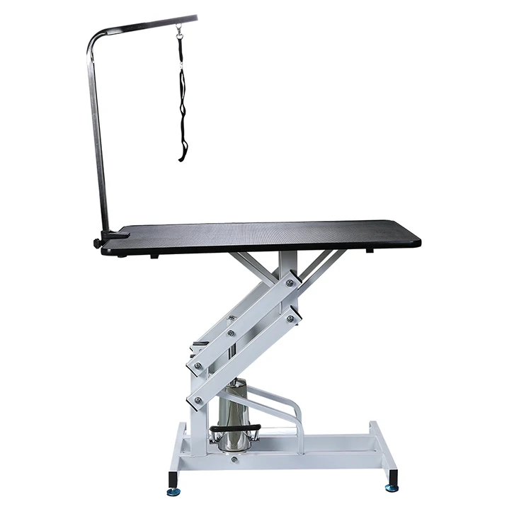 

LZ High Quality Dog Grooming Table Professional Hair Styling Stainless Steel And Iron Material Hydraulic Lifting Pet Tables