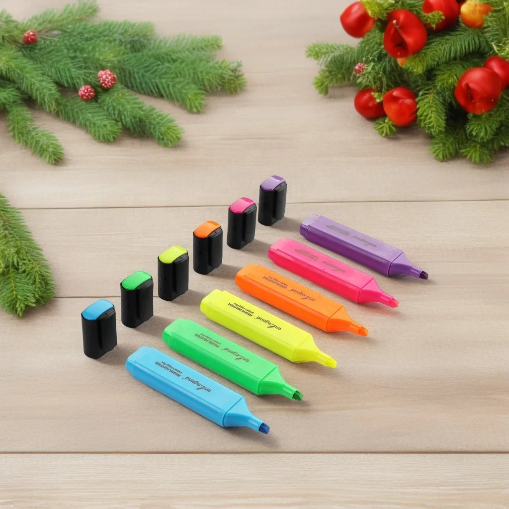 Square Barrel Bright Neon Highlighter Marker Pens Brighten Up Your Notes With Our Neon Highlighters