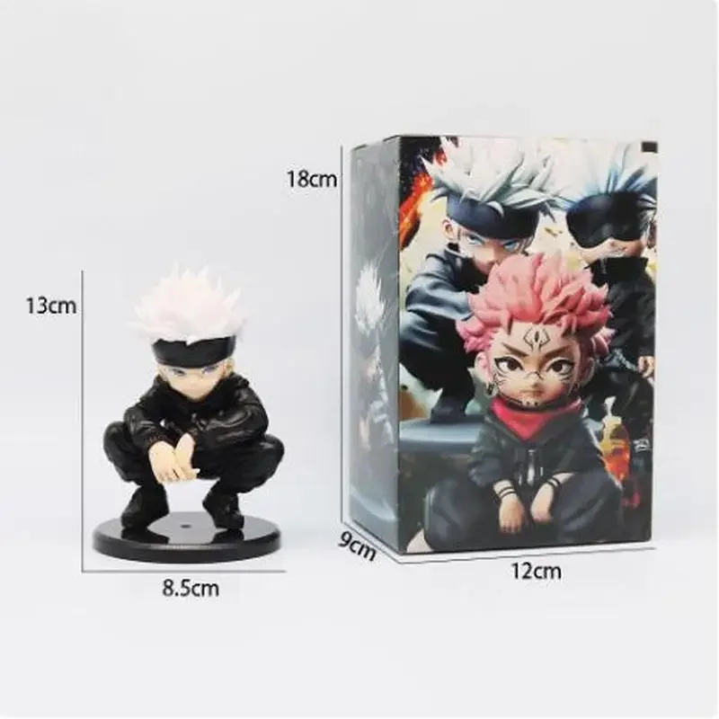 Jujutsu Kaisen Anime Action Figures, 13cm, Q Version of Gojo Satoru & Geto Suguru, Anime Model Ornaments, Gifts for Friends