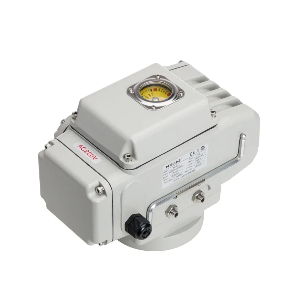 Small electric actuator HL-20 ON OFF type 30s 200NM. IP67 ISO5211 for valves