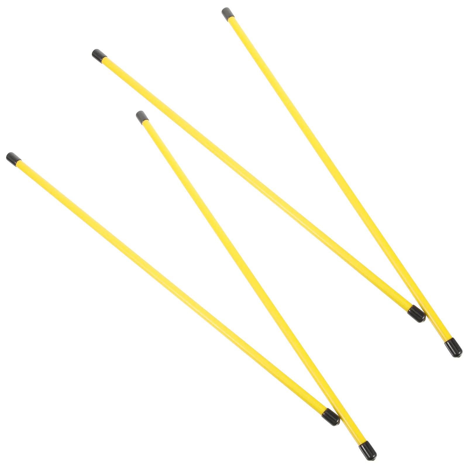 4 Pcs Golf Direction Stick Golfing Training Sticks Fiber Tools Practice Pole Alignment Composite Fiberglass