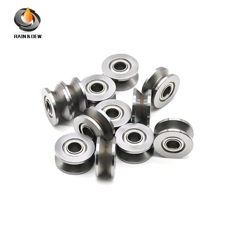 5PCS/lot V Groove Sealed Chrome Steel V624ZZ 4x13x6mm Ball Bearing 624VV Guide Track Roller Bearing Embroidery Machine Bearing