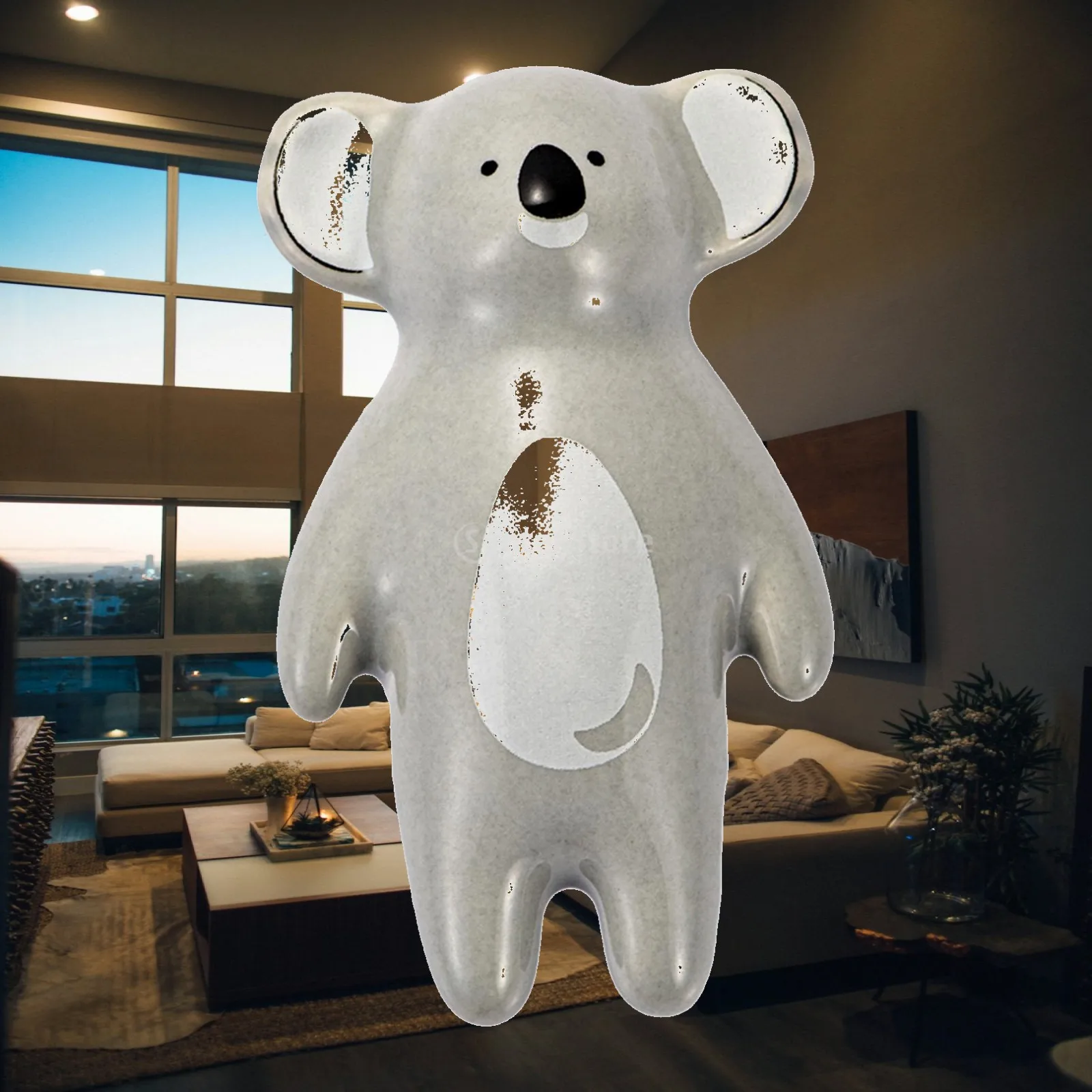 Koala Figurine Cabinet Knob Decorative Door Pull Cartoon, Nordic, Lovely, Cute Drawer Pull Dresser Handle for Kids Room