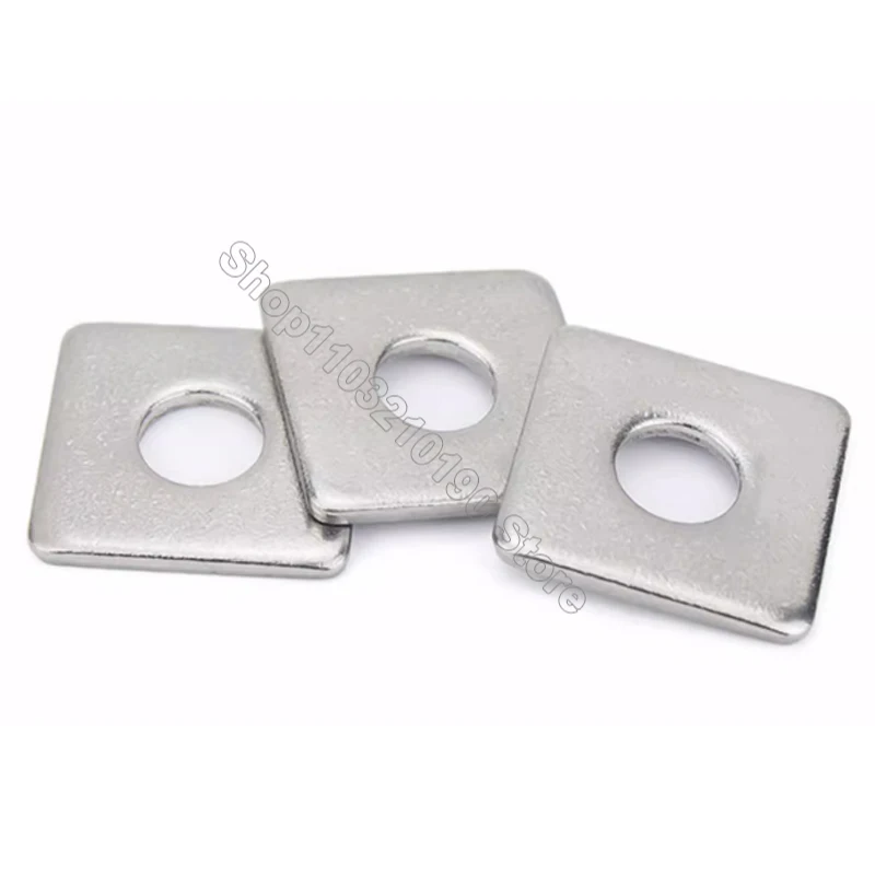 

3-20pcs 304 Stainless Steel Square Flat Washers M3 M4 M5 M6 M8 M10 M12 M14 M16 Plain Spacer Gaskets Curtain Wall Shim Metal Ring