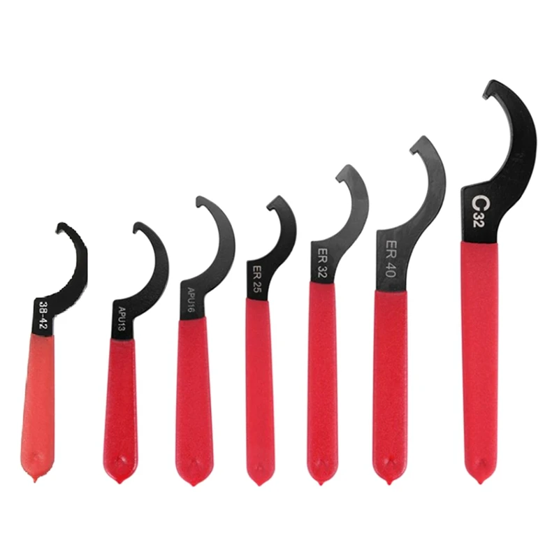 

7PCS Non-Slip Spanner Wrench Set Professional Universal Rubber Handle Wrench Spanner Tool