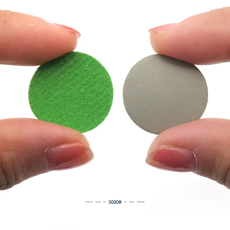 100PCS 1 Inch 25MM Hook and Loop Sanding Disc Sandpaper Assorted 60-10000 Grits for Wet or Dry  With 1 Pcs Hand Sanding Block