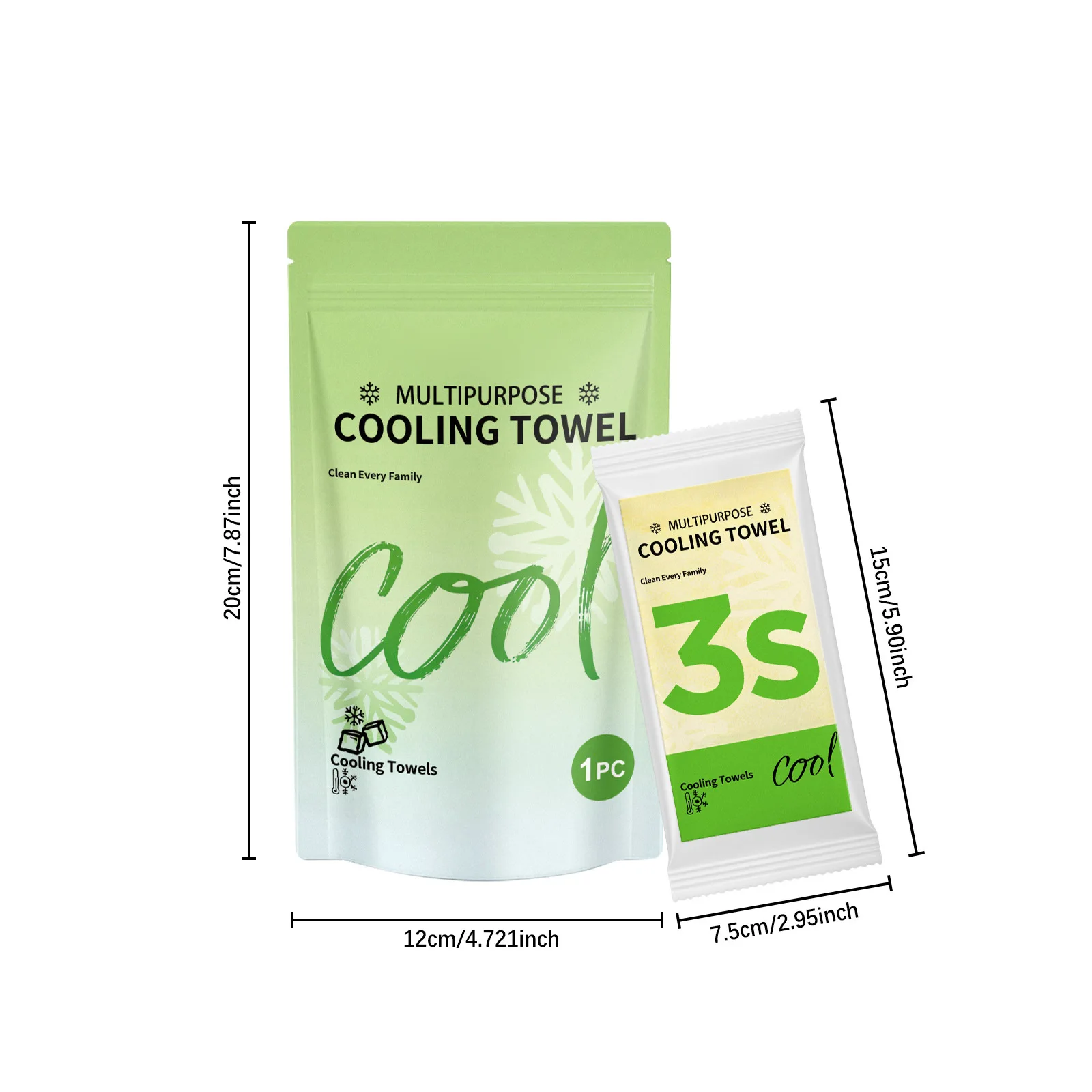 New Dispoable Quick Drying Neck Wraps Ice Towel Soft Breathable Cold Towel Sports Running Yoga Gym Club Sports view 6