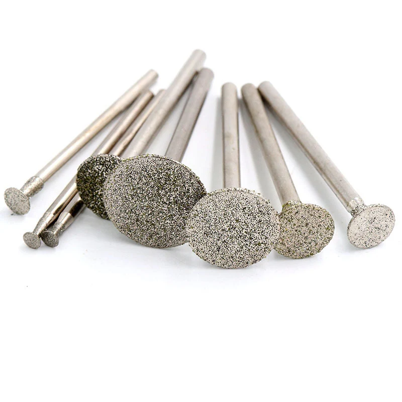 C3-نوع غرامة الحبوب الصنفرة الماس طحن لدغ الأسنان طحن بت 200 حصى جلخ رئيس ل مطحنة القالب أدوات دريمل الدوارة #6