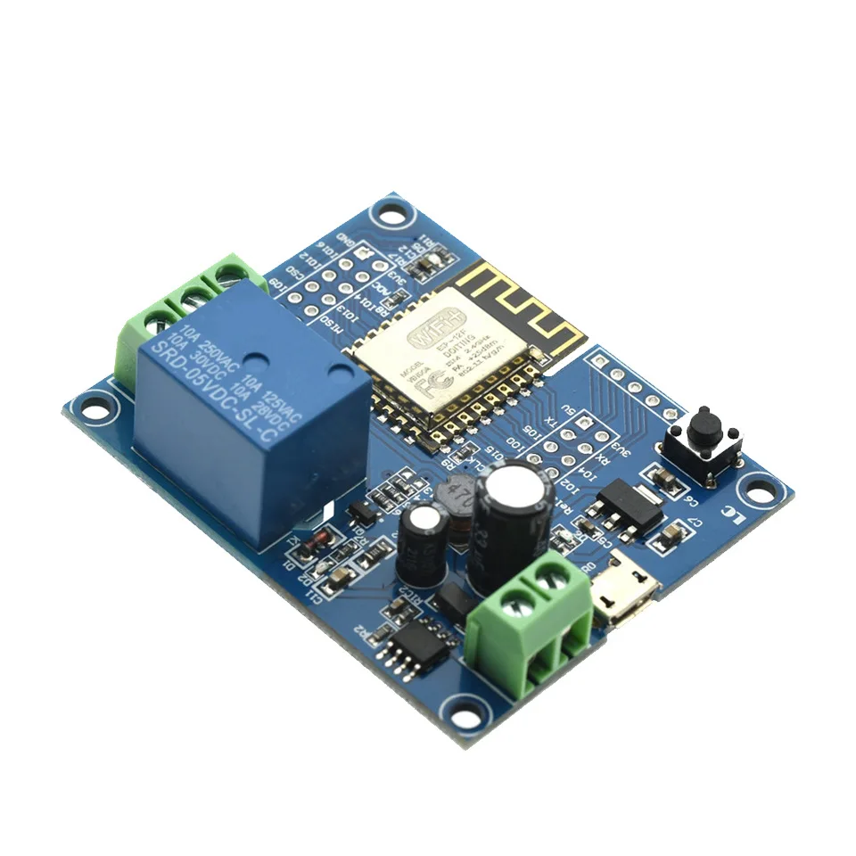 DC 5V-80V ESP8266 WiFi Einzelrelais-Modul ESP-12F Entwicklungsboard IOT Smart Home Fernbedienungsschalter – Detail 5