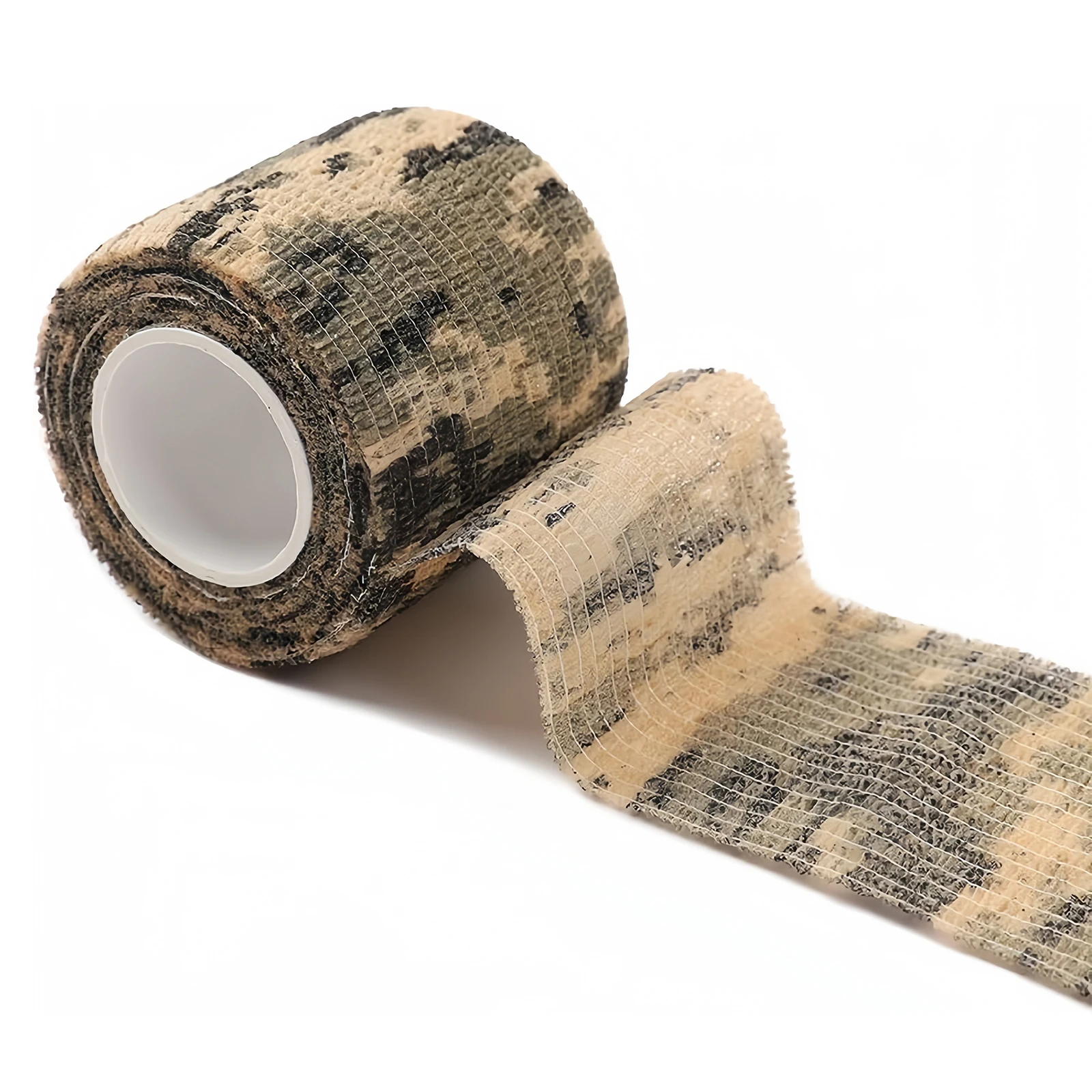 Camouflage Tape Self Adherent Cohesive Bandage Wrap Protective Digital Form Wrap Stretch Bandage for Rifle Shotgun Flashlight