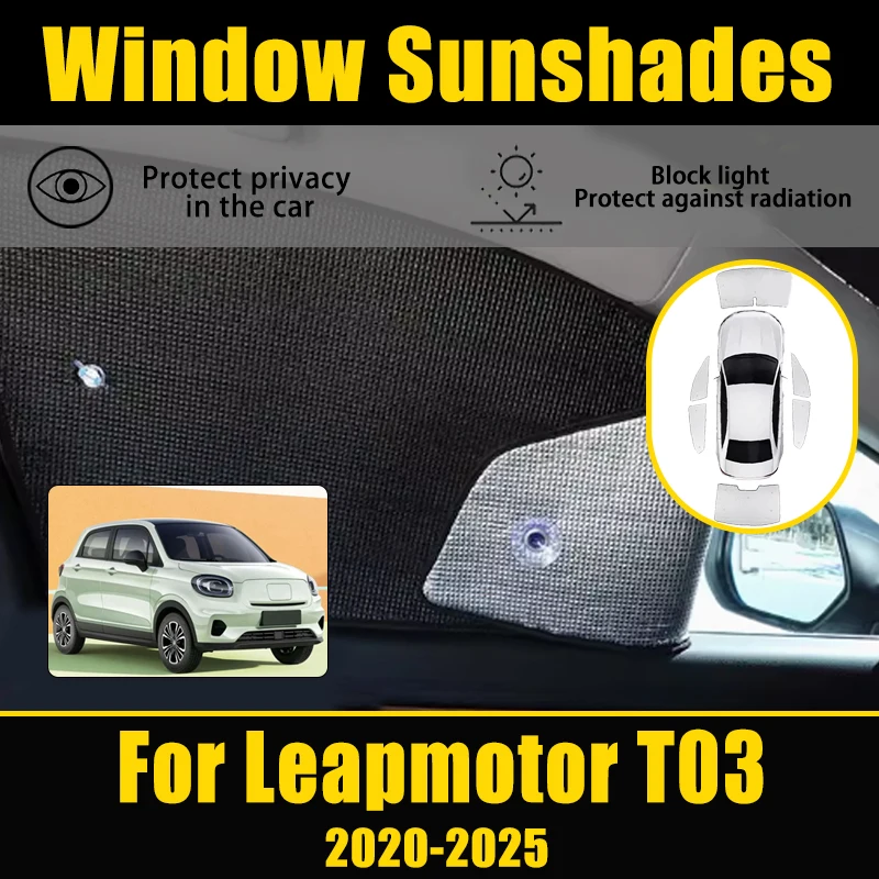 

Козырек на лобовое стекло для Leapmotor T03, аксессуары 2020 ~ 2025 2022 2023 2024, автомобильная штора, блокирующий УФ-солнцезащитный козырек, автомобильные аксессуары