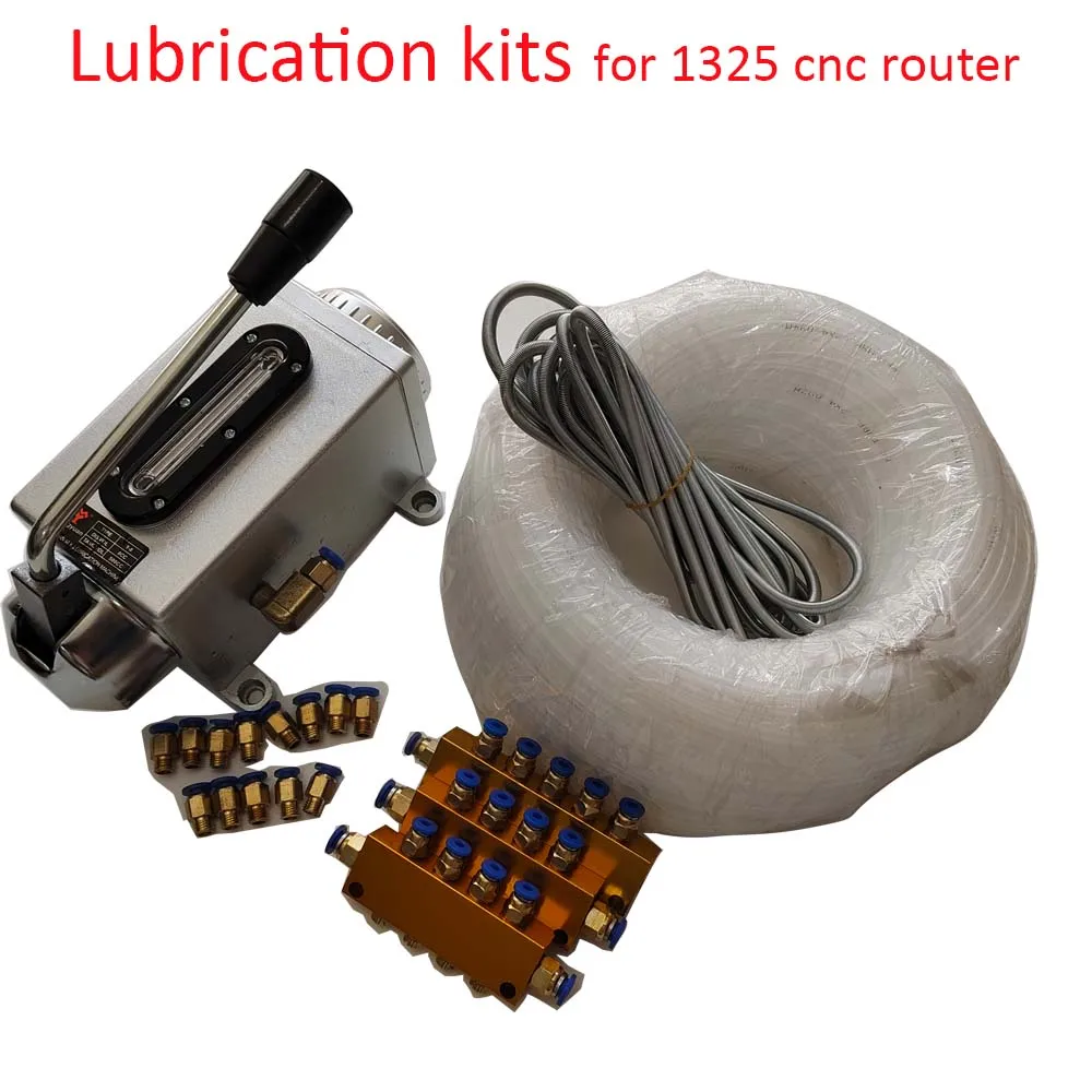 Heavy-Duty Manual Lubrication Pump for Machine Tools - Hand-Operated Oil Pump for CNC Routers