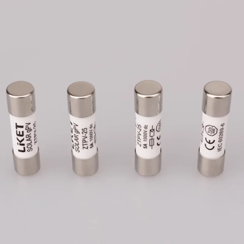 ZTPV-25 ZTPV-25B photovoltaic DC fuse base 10 * 38 10X38mm DC1000V fuse base combiner box solar fuseTUV CE ROHS