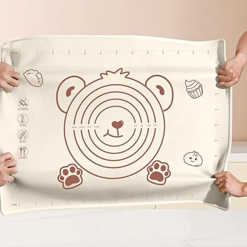 Large non-stick baking mat | Non-slip kneading mat easy to clean, suitable for baking, kneading dough, making candy and cookies.