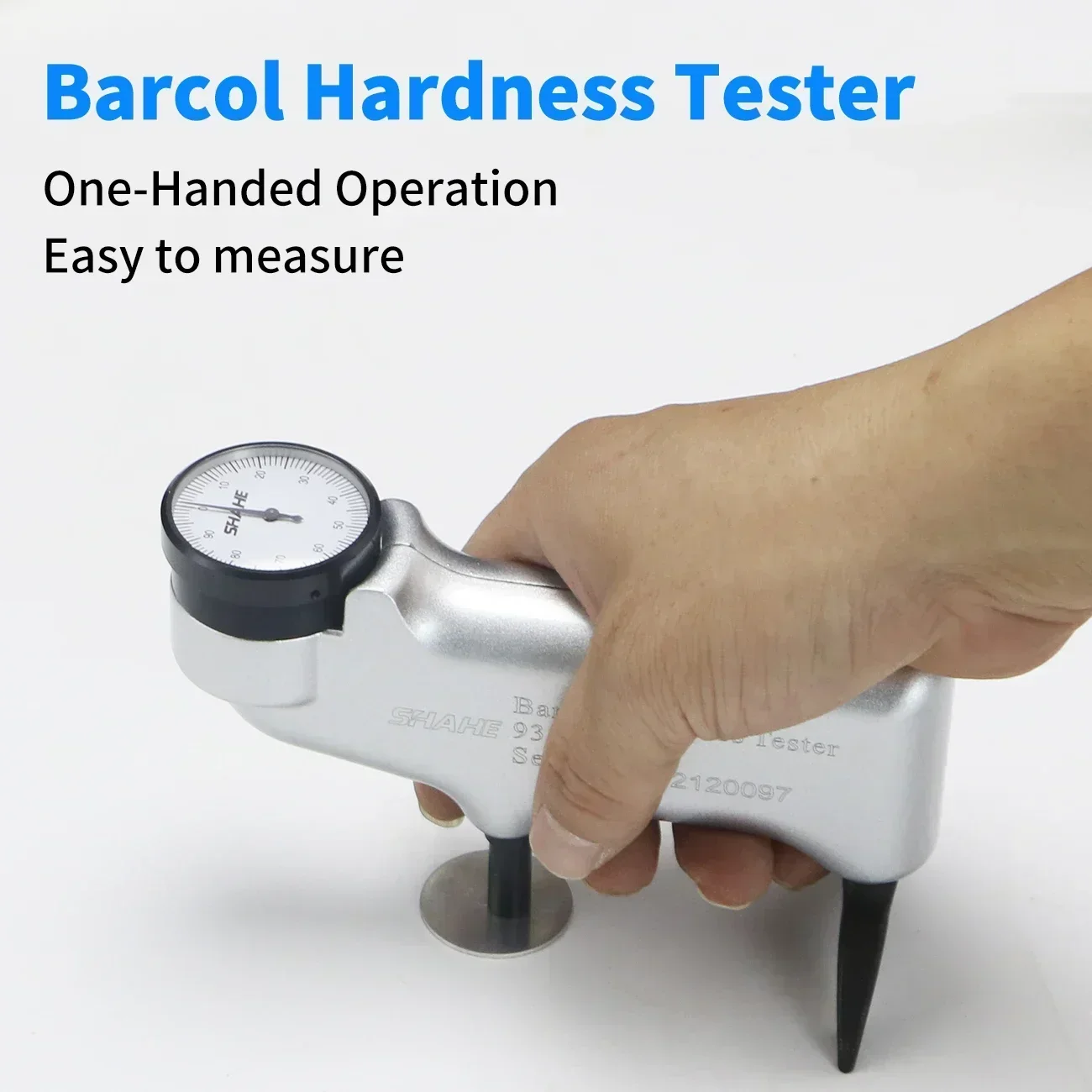 SHAHE 934-1 Portable Aluminum Alloy Barcol Hardness Tester Meter Accurate Measurement