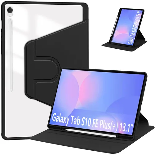 Imagen 1 del producto Funda con rotación de 360 grados para Samsung Galaxy Tab S10 FE Plus, funda SM-X620 de 13,1 pulgadas con portalápices, funda para Tab S10 fe + 13,1""