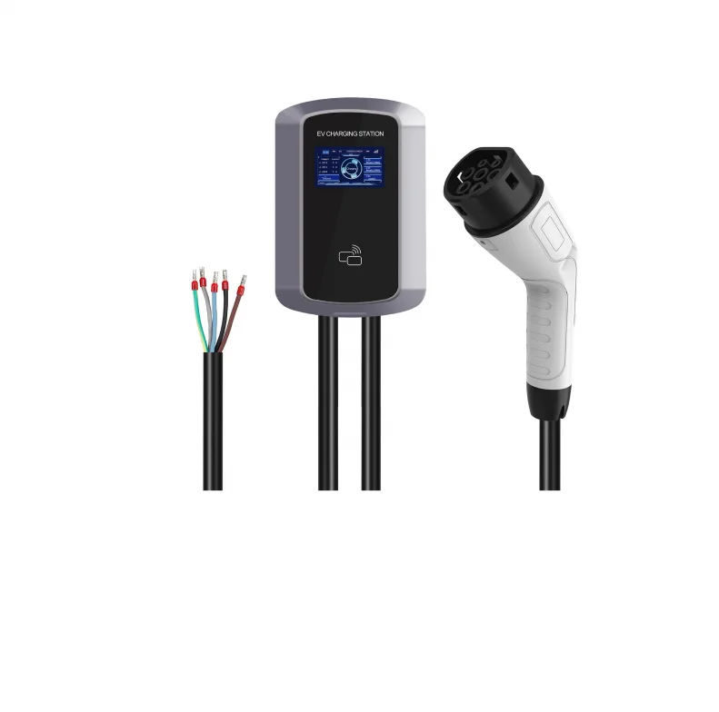 22kW Column Type AC Charger with Single Nozzle GB/T Standard Type 2 Type 1 Connector Optional