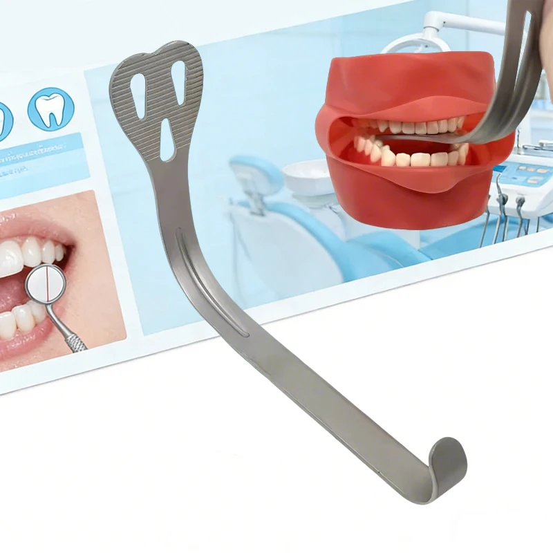 

Dental Mouth Retractor Stainless Steel Lingual Isolation Cheek Retractor Oral Surgery Lip Holder Dental Lab Supplies