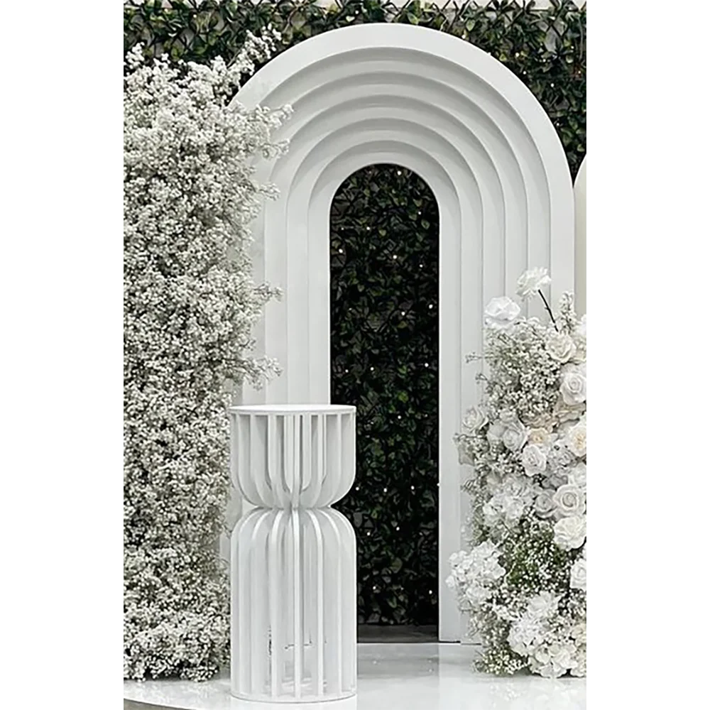 

Wedding Party Supplies White Pink Stand Pvc U-shape Arch Door Wedding Decoration Backdrop For Wedding Decoration