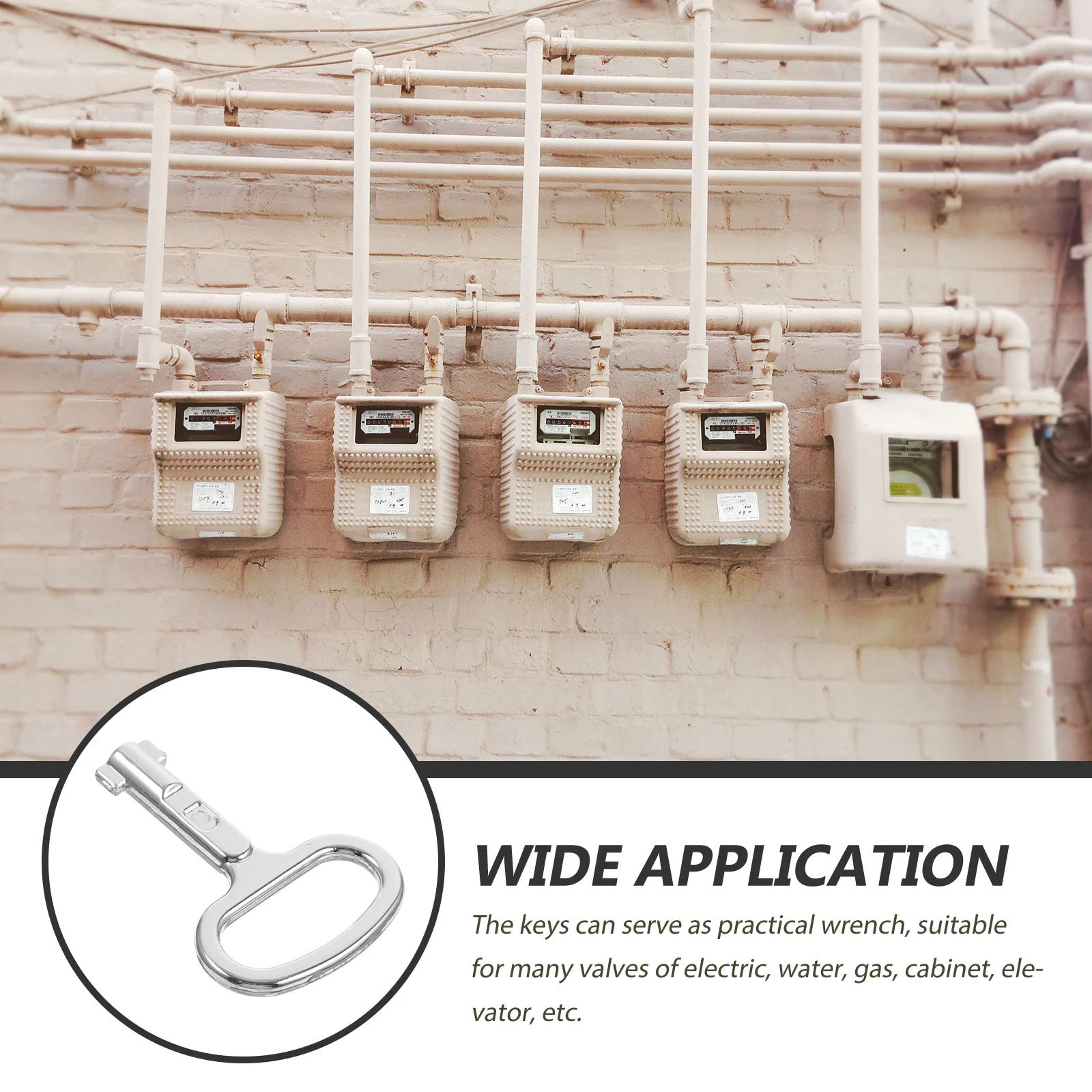 

6pcs Electric Cabinet Keys Aluminum Alloy Utility Keys For Water Gas Meter Box Valve Radiator Bleed Plumbing Tool Key