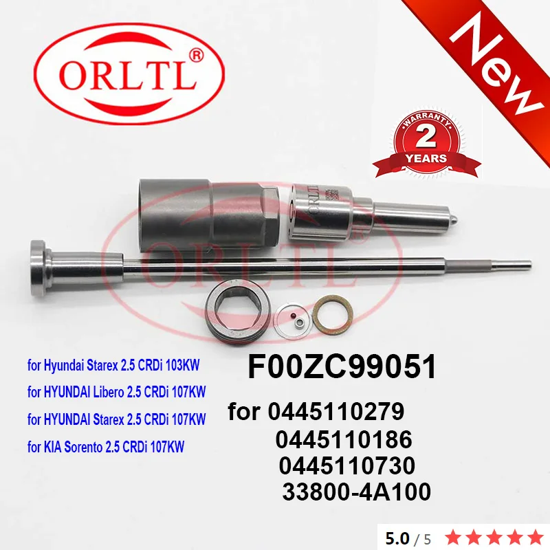 

for Hyundai KIA 0445110279 0445110186 0445110730 33800-4A100 338004A100 Nozzle DLLA156P1368 Valve F00VC01033