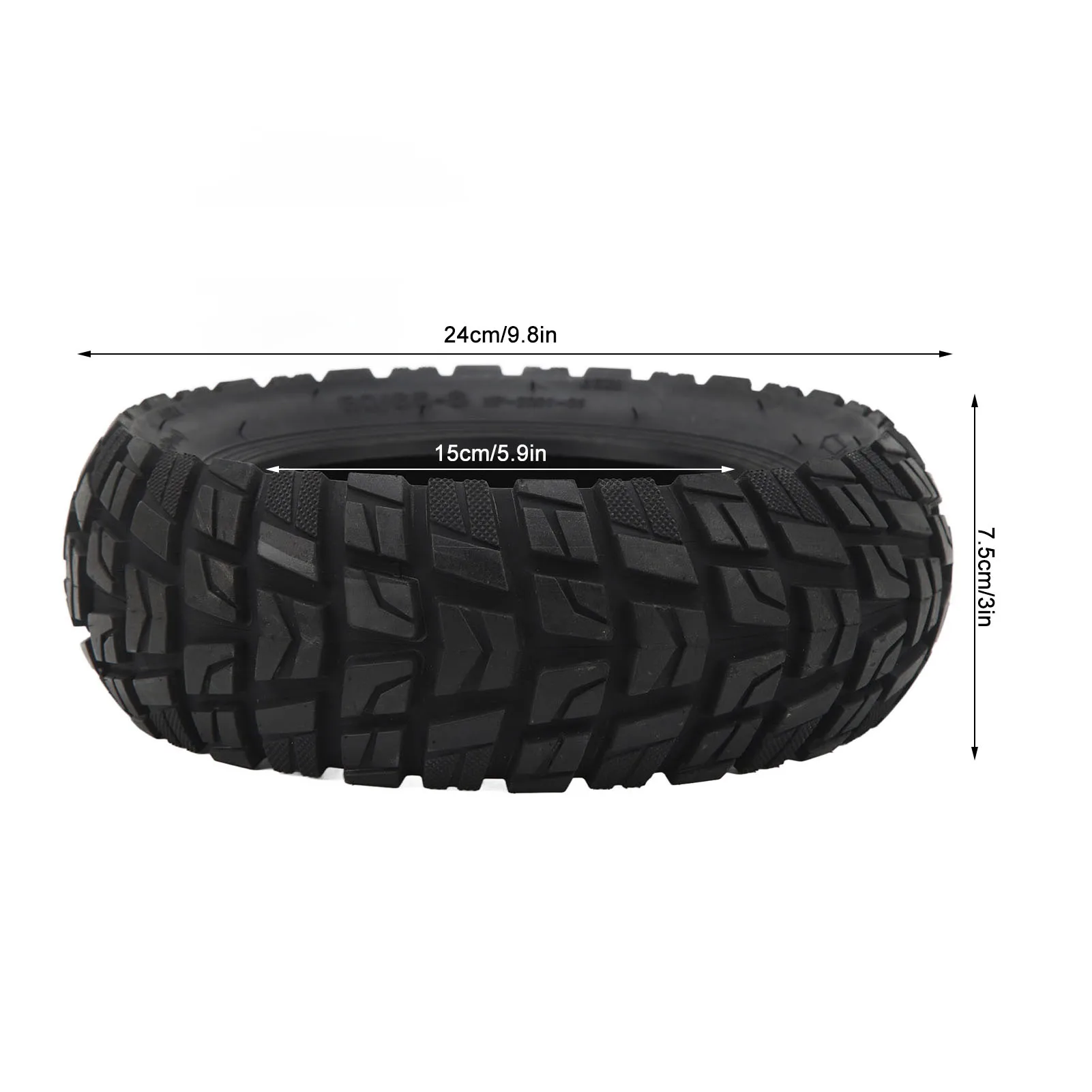 80/65‑6 Electric Scooter Tires Excellent Grip Rubber Electric Scooter Tires Replacement for Electric Scooter