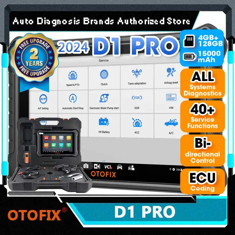 OTOFIX D1 PRO Diagnostic Scanner ECU Coding Tool Bi-Directional Control Diagnostic Tools 2 Years Free Update PK MS906 PRO