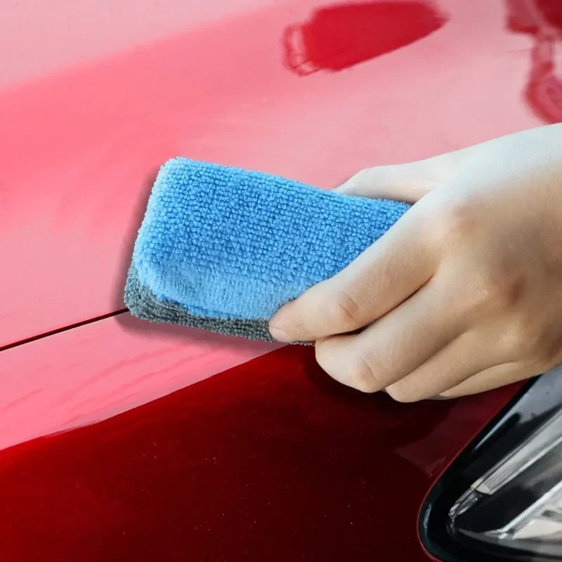 Microfibra Car Wash Esponja Cera Aplicador Pads, Car Paint Care, Esponjas de polimento, Auto Detalhamento Eraser