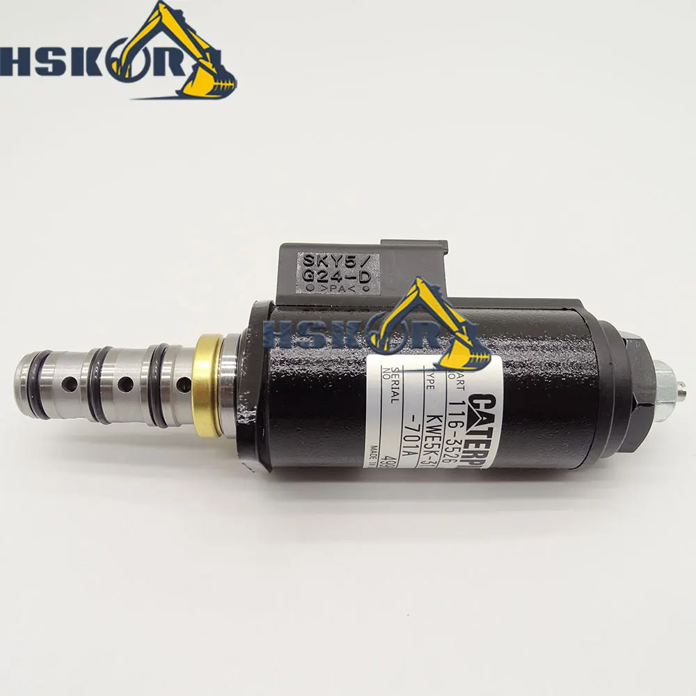 

116-3526 KWE5K-31/G24E30704 Solenoid Valve for CAT Excavator E320B E322B E322C HSKOR high quality