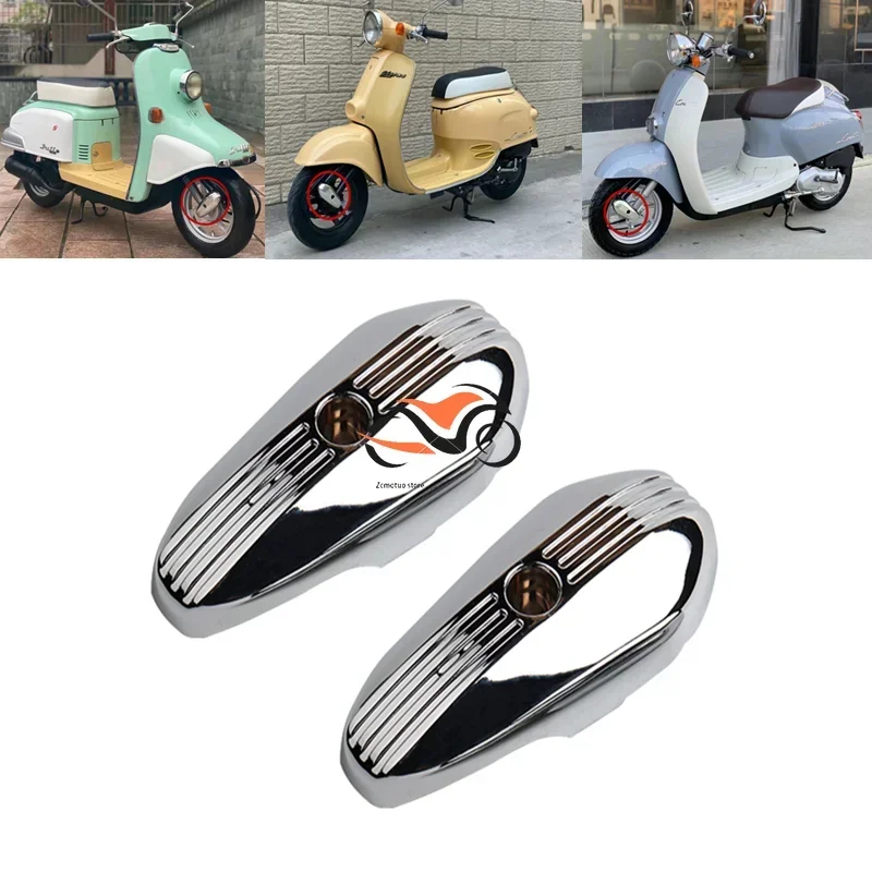 For HONDA Giorno AF24 Julio AF52 Crea AF54 Motorcycle Scooter Chrome Front Shock Absorber Cover Front Shock Protection Cover