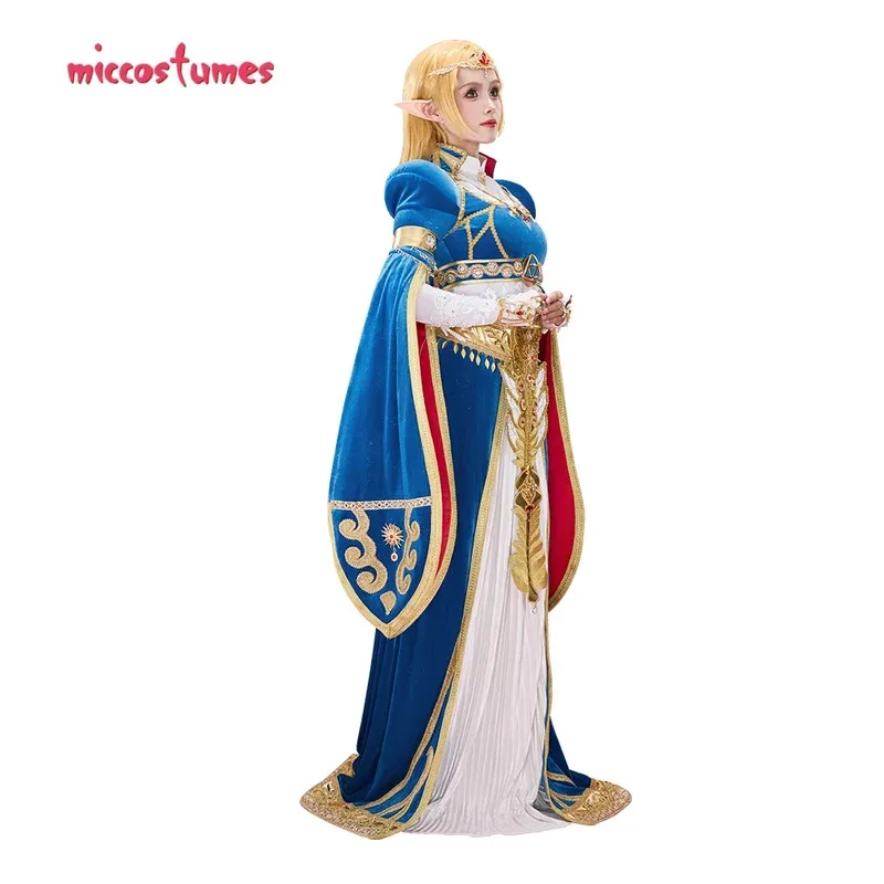 

25COSMiccostumes Women's Princess Cosplay Costume Inner Shirt and Skirt with Jacket and Waistband