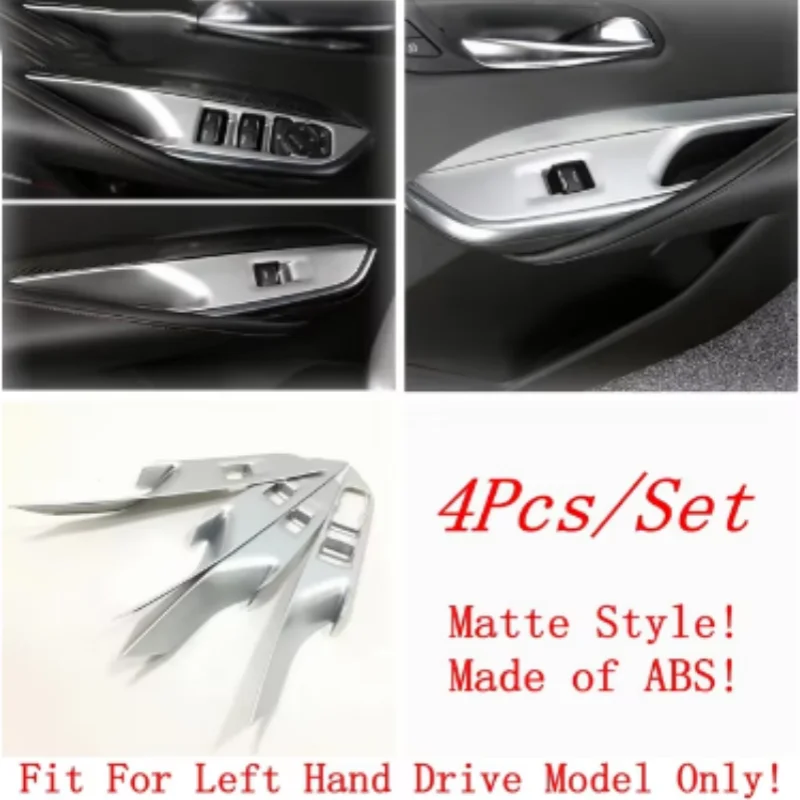 Fit For Cadillac XT4 2019-2023 chrome glass switch/gear shift/rear exhaust/inner door bowl/reading light interior accessories